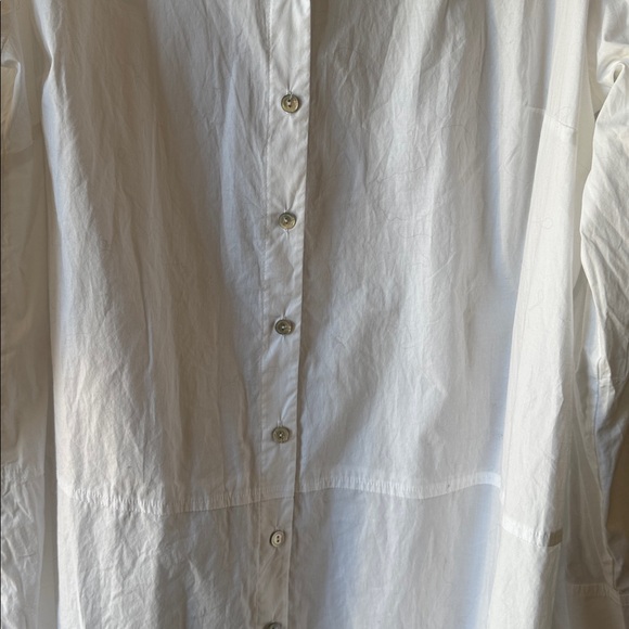 Eileen Fisher White Shirt Dress - Picture 3 of 4